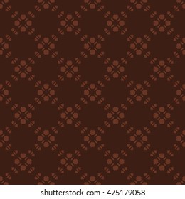 Brown abstract background, striped textured geometric seamless pattern