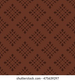 Brown abstract background, striped textured geometric seamless pattern