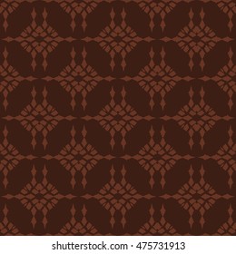 Brown abstract background, striped textured geometric seamless pattern