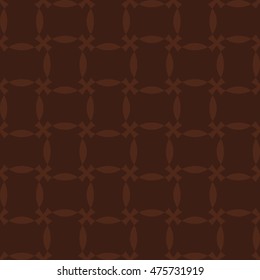 Brown abstract background, striped textured geometric seamless pattern