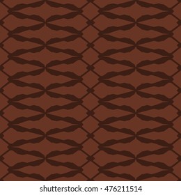 Brown abstract background, striped textured geometric seamless pattern