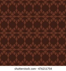 Brown abstract background, striped textured geometric seamless pattern