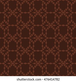Brown abstract background, striped textured geometric seamless pattern