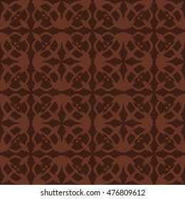 Brown abstract background, striped textured geometric seamless pattern