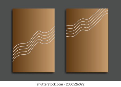 Fondo abstracto marrón y líneas blancas transversales. Excelentes antecedentes para smartphones, web, plantillas de ventas, volantes, portadas, medios sociales, banners, computadoras, etc