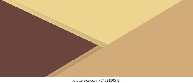 Brown abstract background. Unique shape. Banner template design, billboard, modern graphic pattern