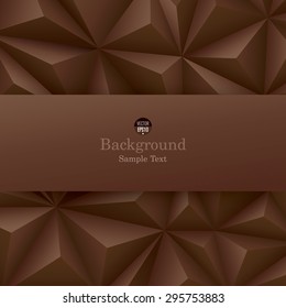 Brown abstract background vector. Can be used in cover design, book design, website background, CD cover or advertising.