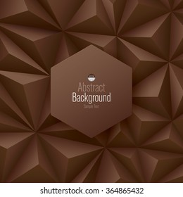 Brown abstract background vector. Can be used in cover design, book design, website background, CD cover or advertising.