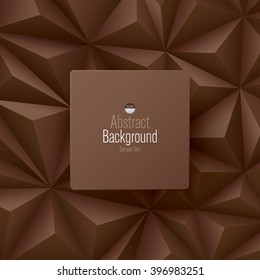 Brown abstract background vector. Can be used in cover design, book design, website background, CD cover or advertising.