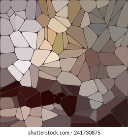 Brown Abstract Background. Vector Pattern of Geometric Shapes