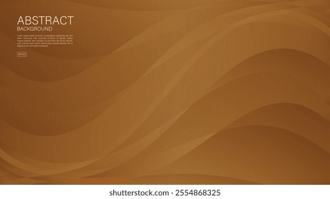 Brown abstract background, wave graphic, Geometric vector, Minimal Texture, web background, Brown cover design, flyer template, banner, wall decoration, wallpaper, Brown background vector