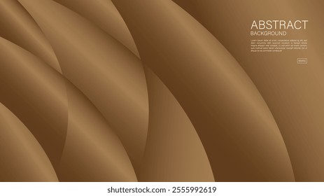 Brown abstract background, wave graphic, Geometric vector, Minimal Texture, web background, Brown cover design, flyer template, banner, wall decoration, wallpaper, Brown background vector