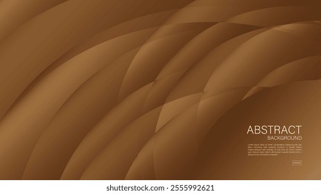 Brown abstract background, wave graphic, Geometric vector, Minimal Texture, web background, Brown cover design, flyer template, banner, wall decoration, wallpaper, Brown background vector