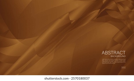 Brown abstract background, wave graphic, Geometric vector, Minimal Texture, web background, Brown cover design, flyer template, banner, wall decoration, wallpaper, Brown background vector