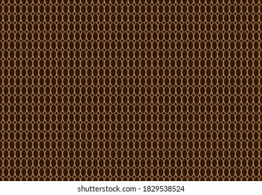 Brown abstract chain texture for background Illustration.