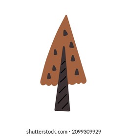 Brown abstract Christmas tree
