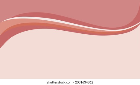 Brown abstract curve pattern background with copy space, Wave Abstract Background. For Design Flyer, Banner, Landing Page. Vector Illustration with Color Gradient
