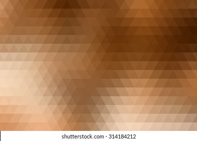 Brown Abstract Geometric Background Formed With Triangles In Rows.