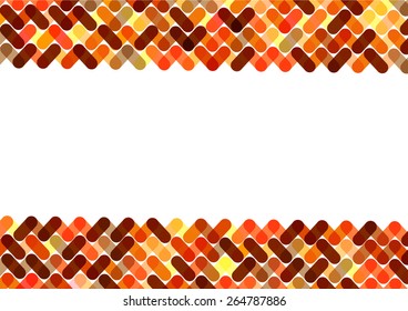 Brown abstract geometric background with space for text. Vector illustration