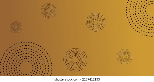 diseño geométrico abstracto marrón con elementos de círculo. diseño para afiches, web, volante