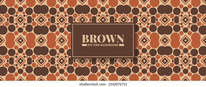 Brown abstract geometric pattern design