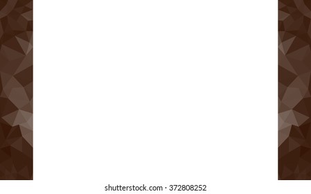 Brown abstract geometric triangular polygon style illustration graphic background for presentation with room for copy, photos and more