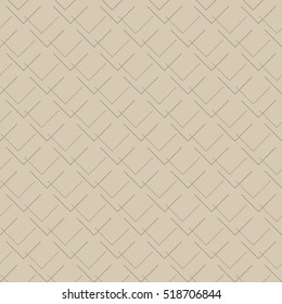 Brown abstract geometrical background. Vector seamless pattern. Minimal illustration.