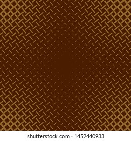 Brown abstract geometrical halftone pattern background - vector graphic from short stripes