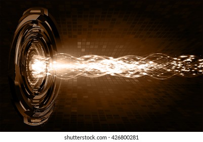 brown abstract light hi speed internet technology background illustration, Background conceptual image of digital.Cyber security concept, Cyber data digital,Cyber Technology.vector.scan virus computer