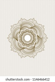 Brown abstract linear rosette