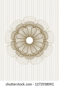 Brown abstract linear rosette