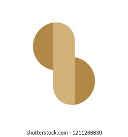brown abstract logo design vector eps 10