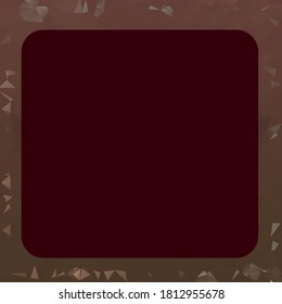 Brown Abstract Low Poly Geometric Polygonal Background With Square Box Vector Illustration