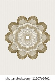Brown abstract rosette