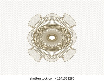 Brown abstract rosette