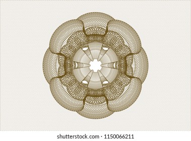 Brown abstract rosette