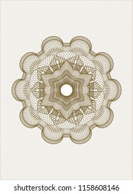 Brown abstract rosette