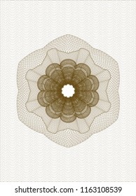 Brown abstract rosette