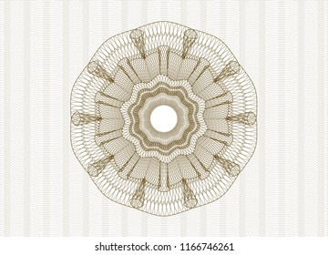 Brown abstract rosette