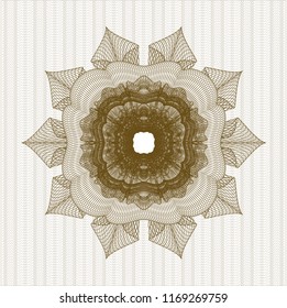 Brown abstract rosette