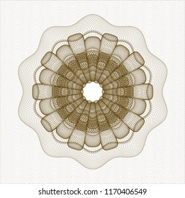 Brown abstract rosette