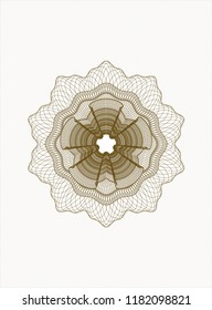 Brown abstract rosette