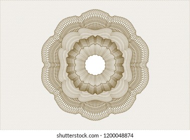 Brown abstract rosette