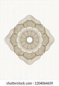 Brown abstract rosette