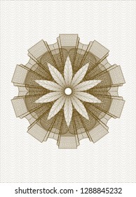 Brown abstract rosette