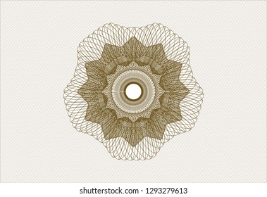 Brown abstract rosette