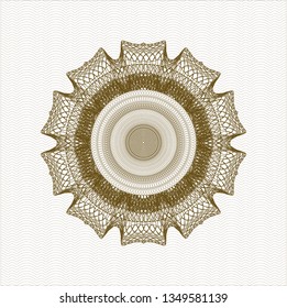Brown abstract rosette