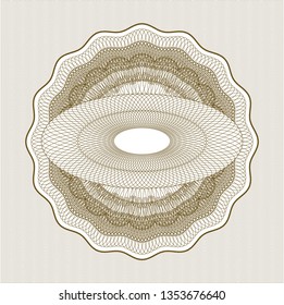 Brown abstract rosette