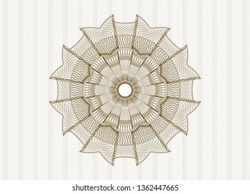 Brown abstract rosette