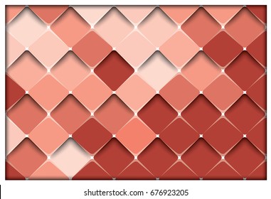 Brown abstract square design